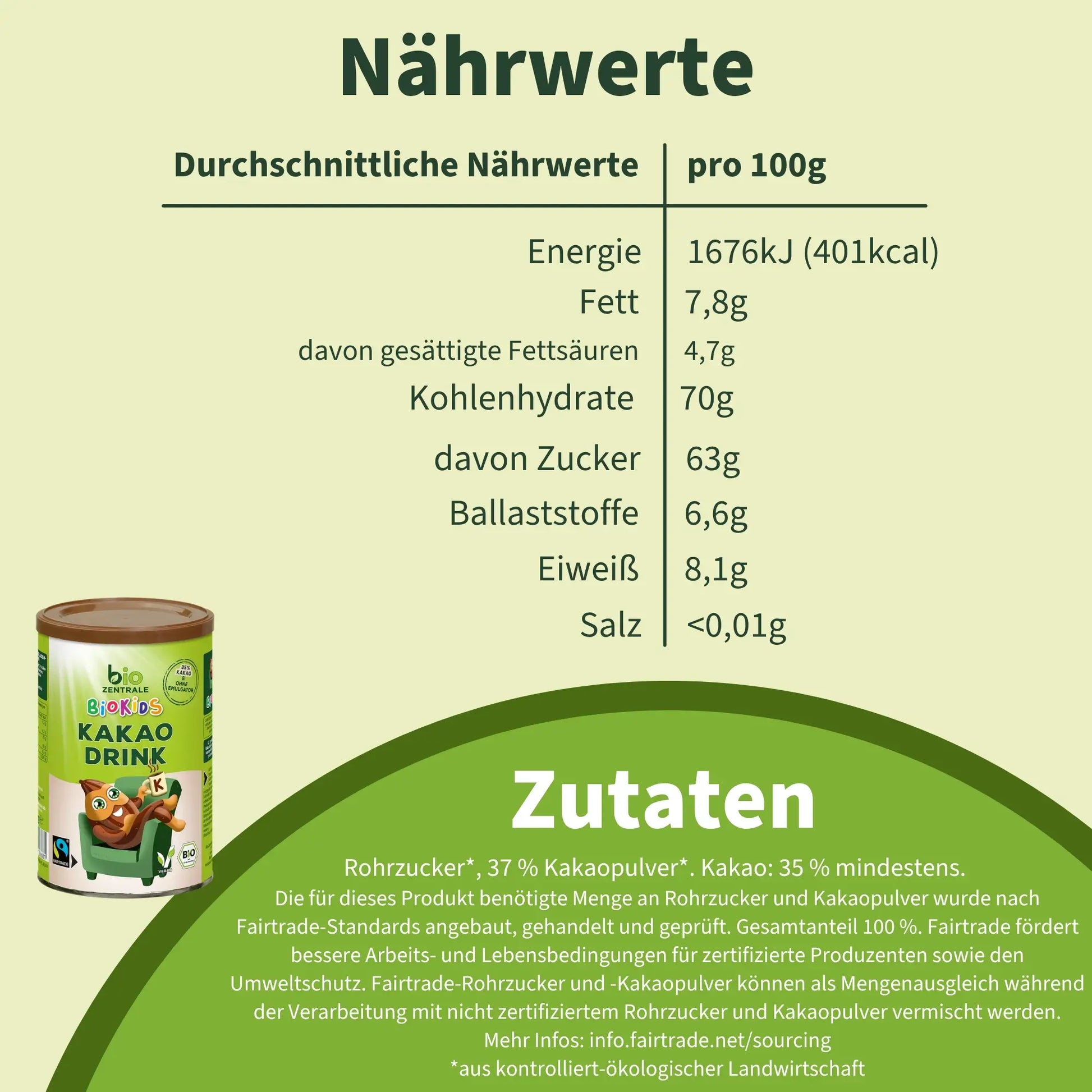 biozentrale BioKids Kakaodrink