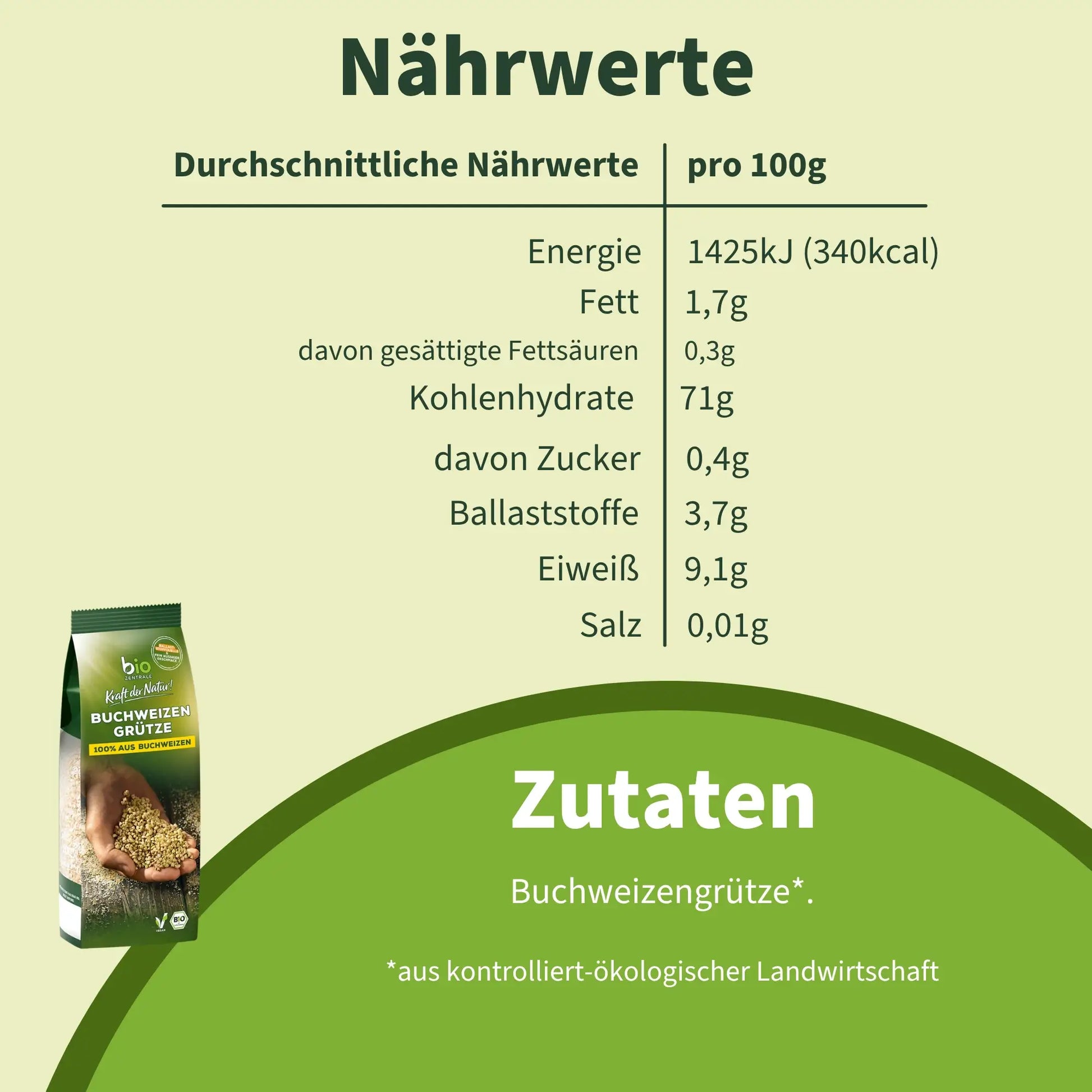 biozentrale Buchweizengrütze