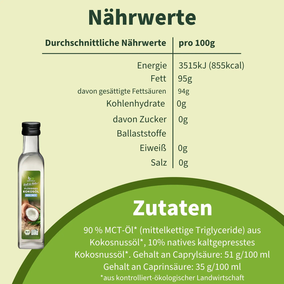 biozentrale Flüssiges Kokosöl