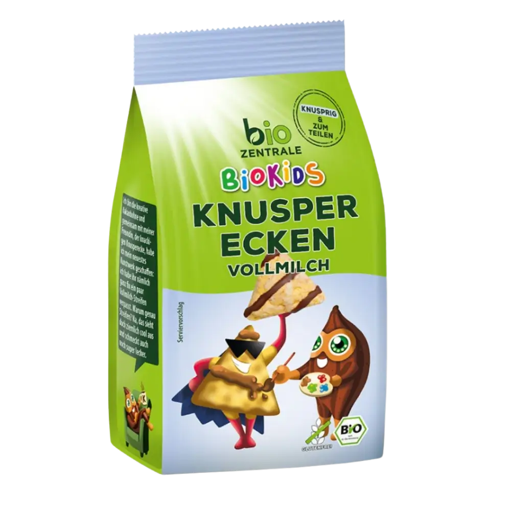 biozentrale BioKids Knusperecken Vollmilch 60g