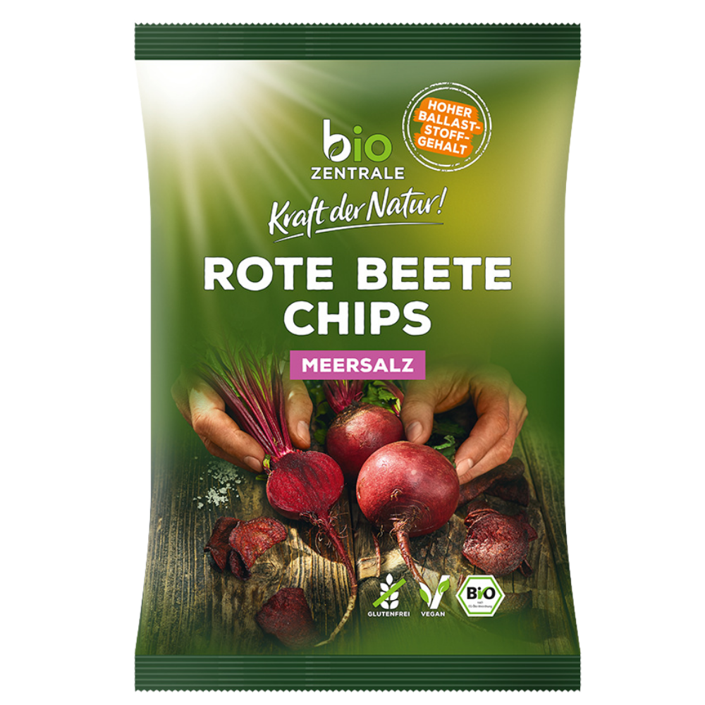 biozentrale Rote Beete Chips Meersalz
