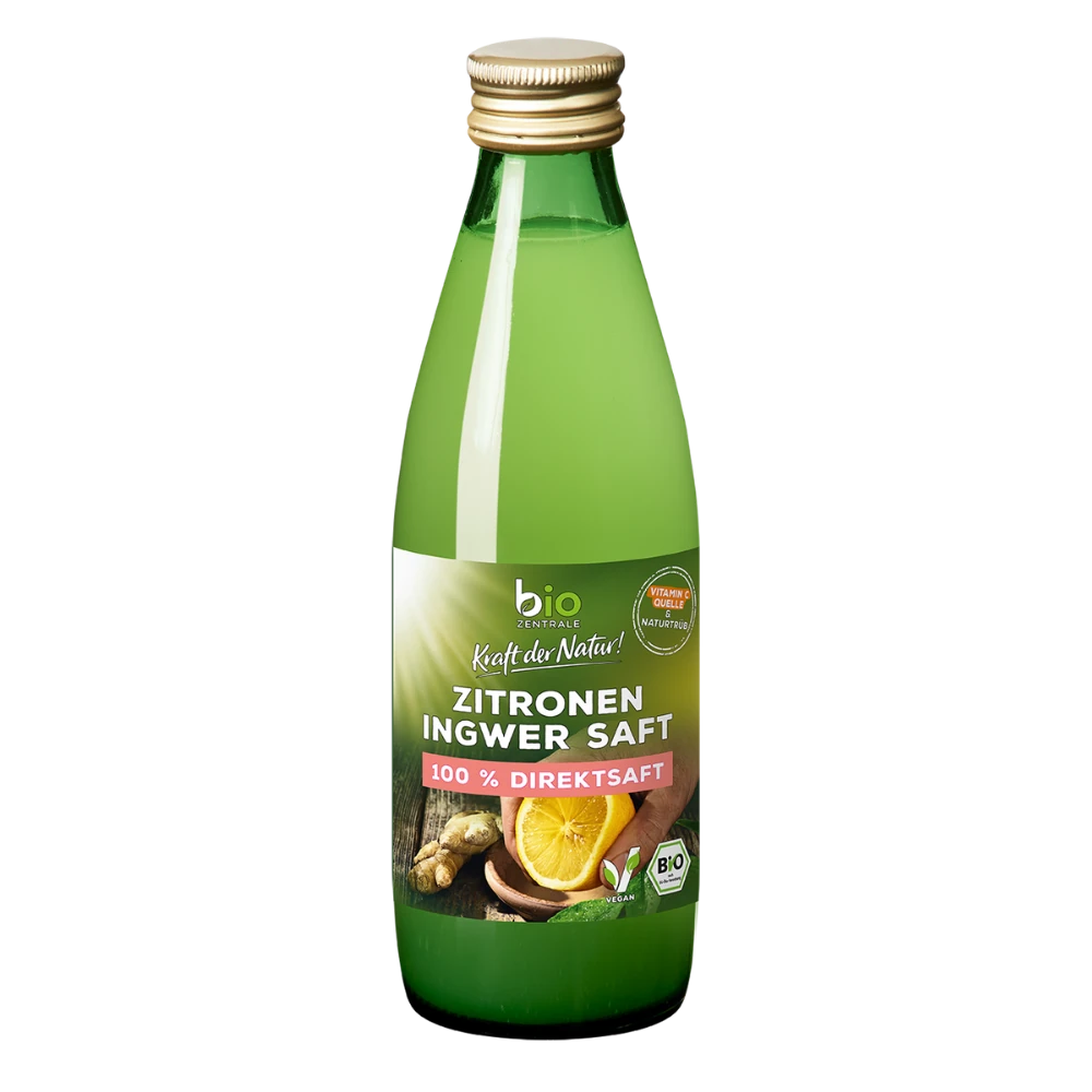 biozentrale Zitronen Ingwer Saft