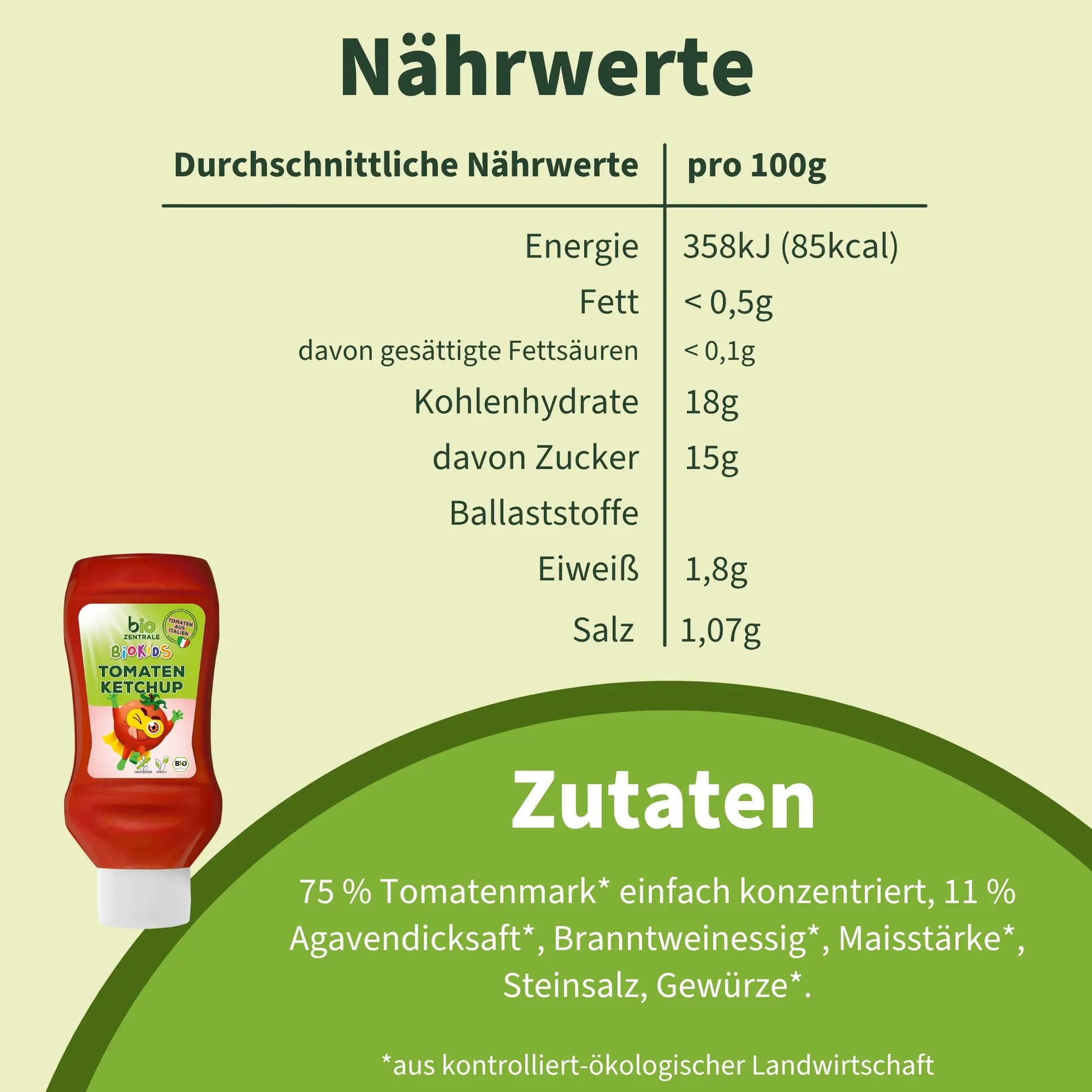 biozentrale Tomatenketchup