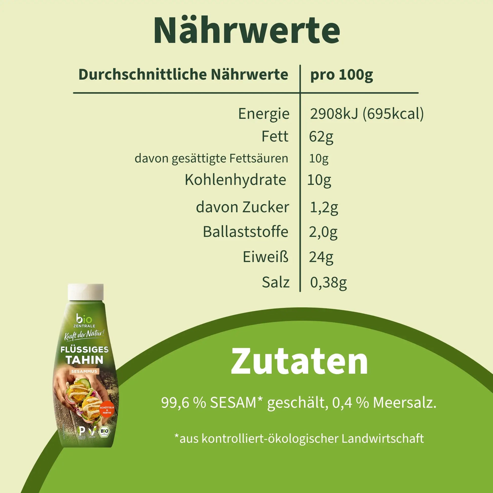biozentrale Flüssiges Tahin Sesammus