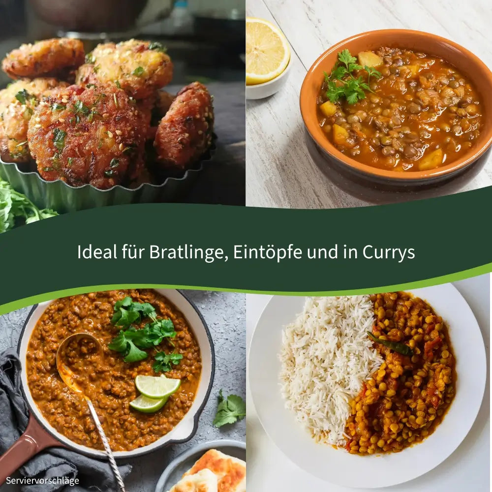 biozentrale Linsen grün braun