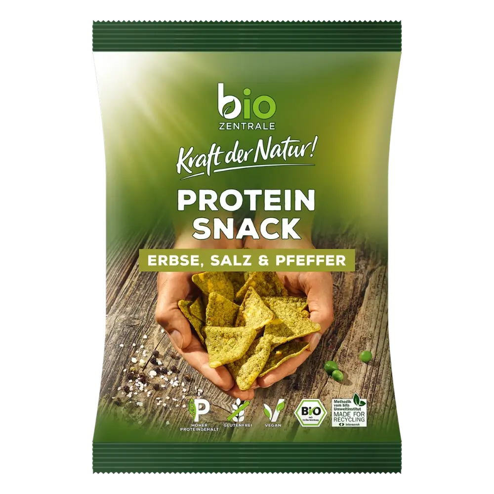 biozentrale Protein Snack Erbse, Salz & Pfeffer 50g