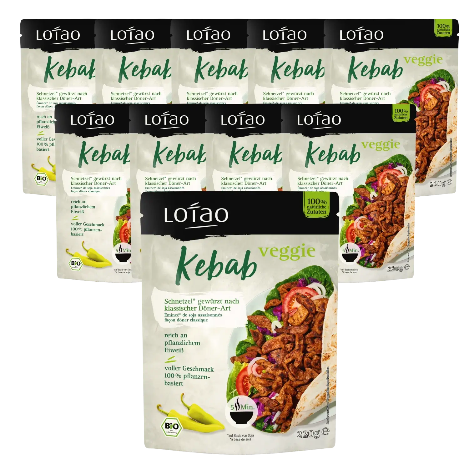 Lotao Veggie Kebab 10 x 220g