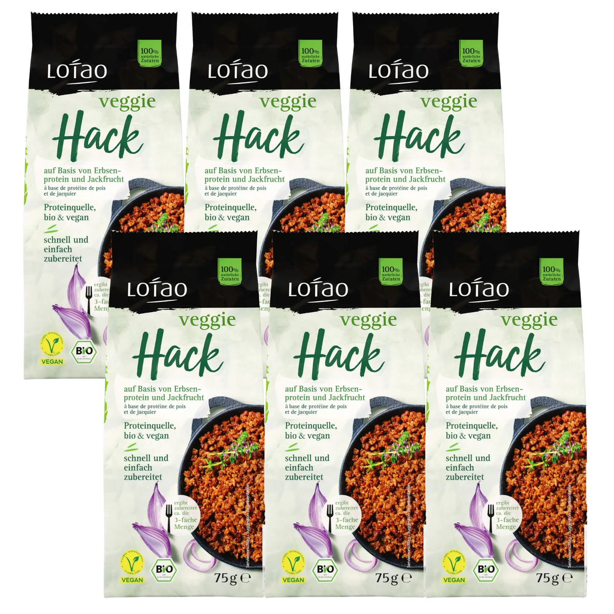 Lotao Veggie Hack 6x75g