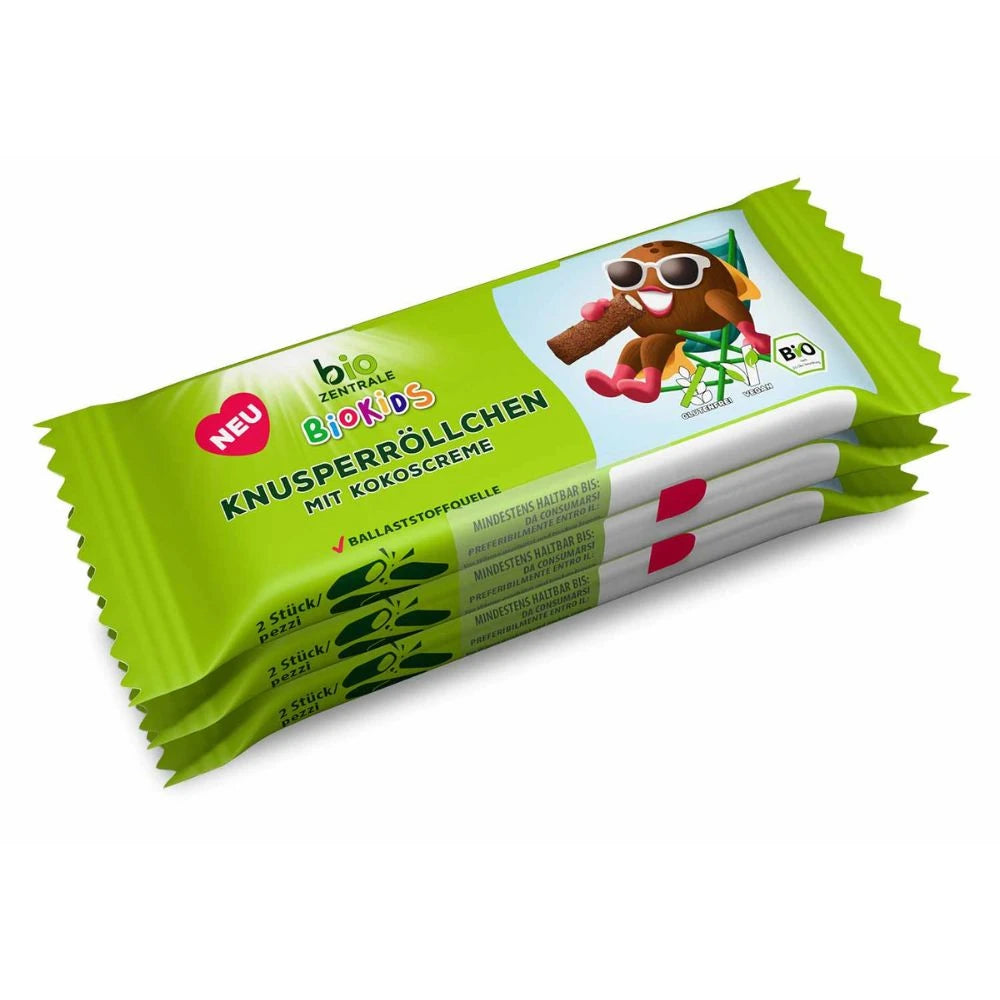 BioKids Knusperröllchen mit Kokoscreme