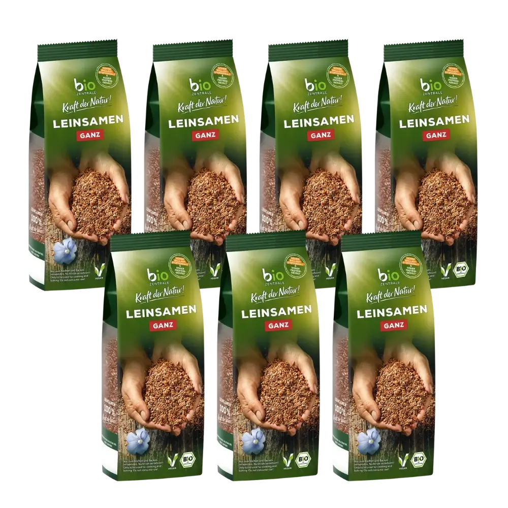 biozentrale Leinsamen ganz 7 x 400g