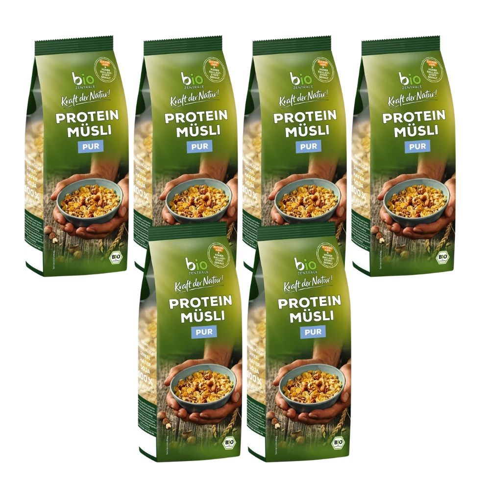 biozentrale Proteinmüsli Pur 6 x 375g