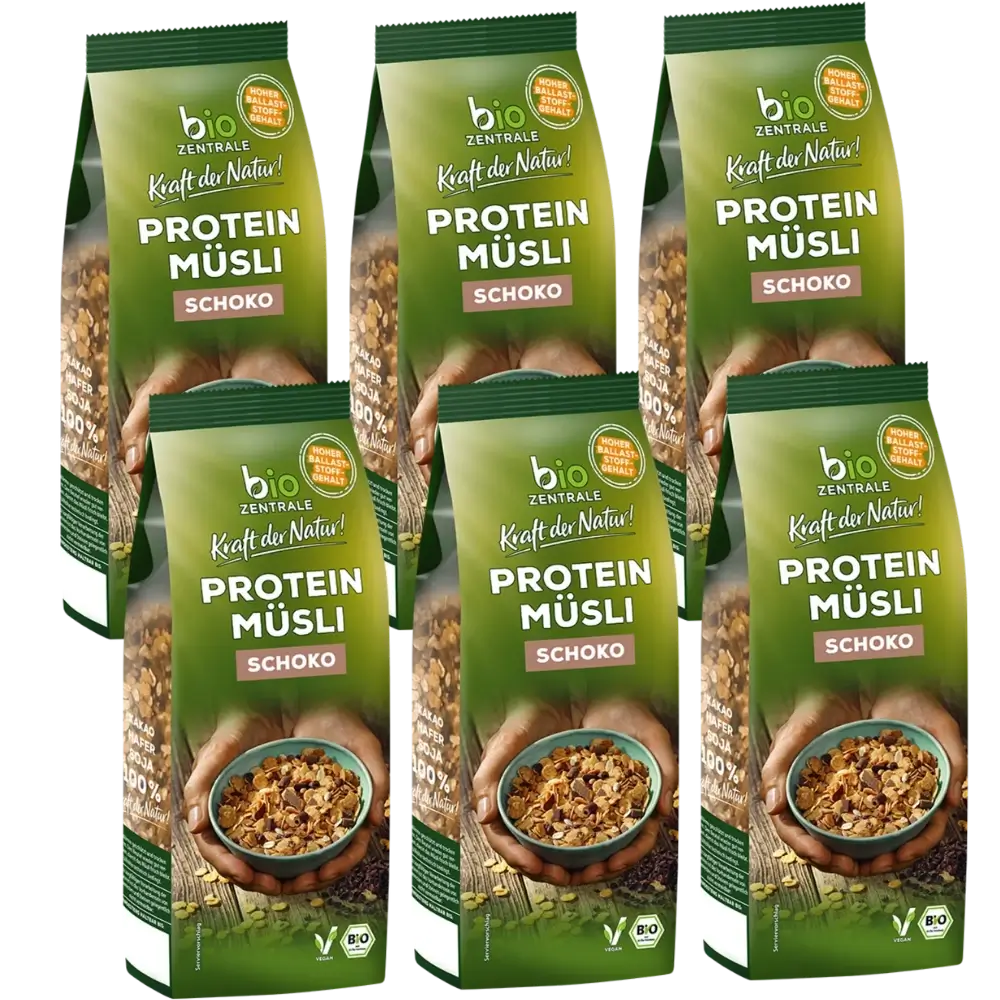 biozentrale Proteinmüsli Schoko 6 x 375g