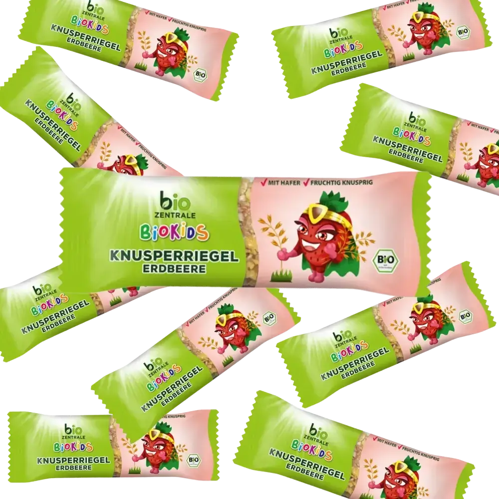 biozentrale BioKids Knusperriegel Erdbeere 12x20g