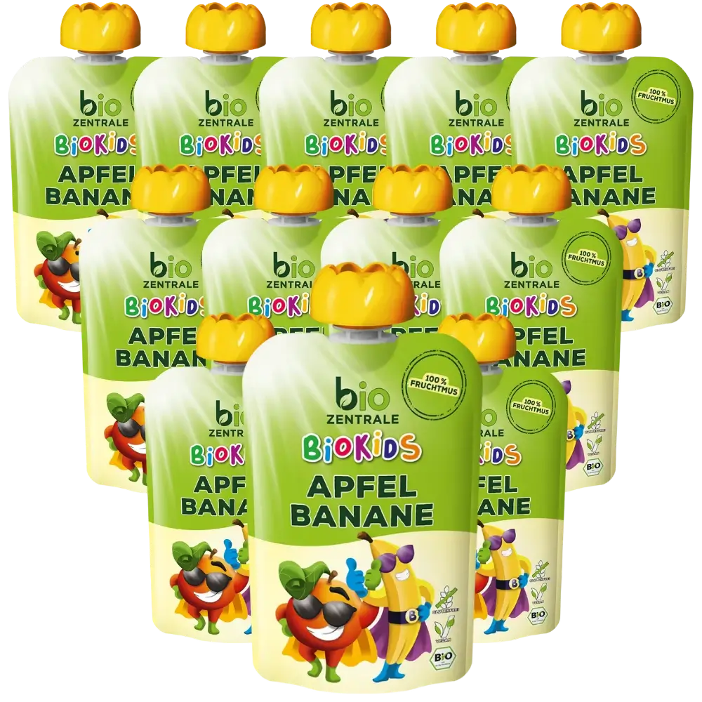 biozentrale BioKids Quetschie Apfel-Banane 12x90g