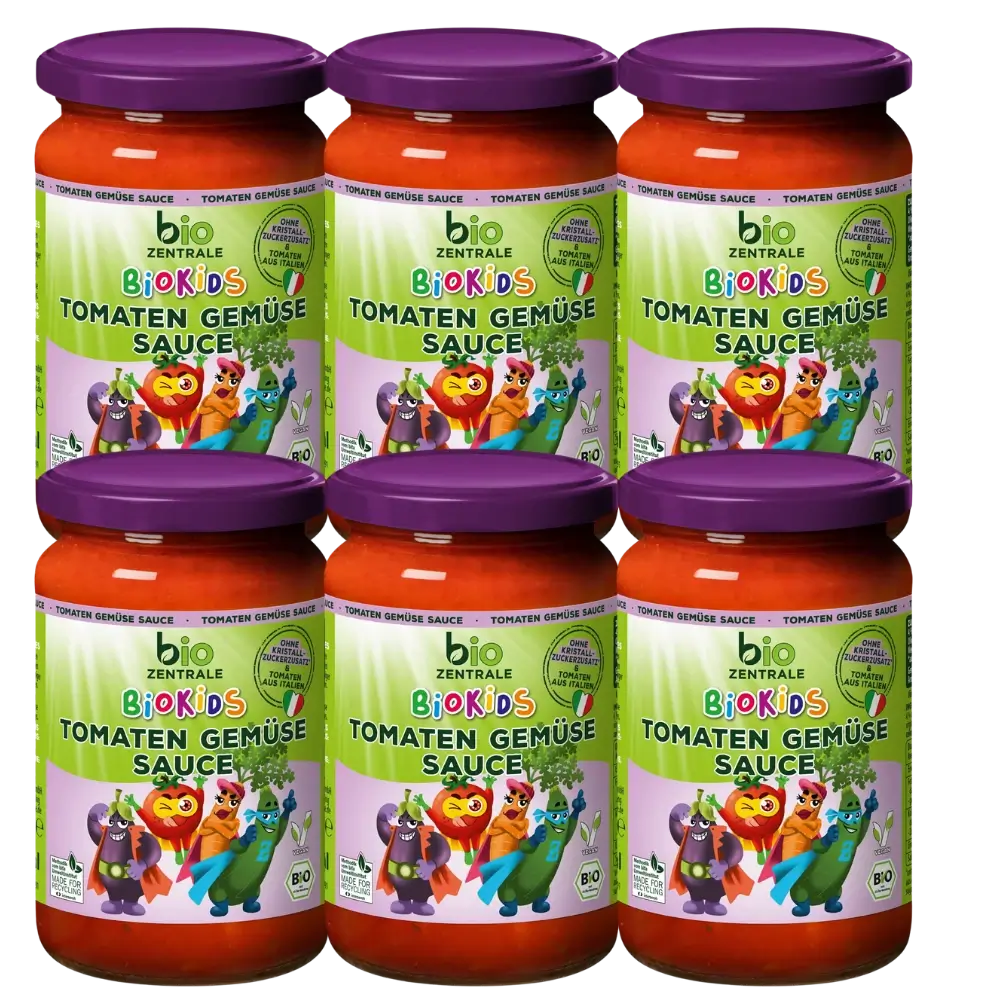 biozentrale BioKids Tomaten Gemüse Sauce 6x350g