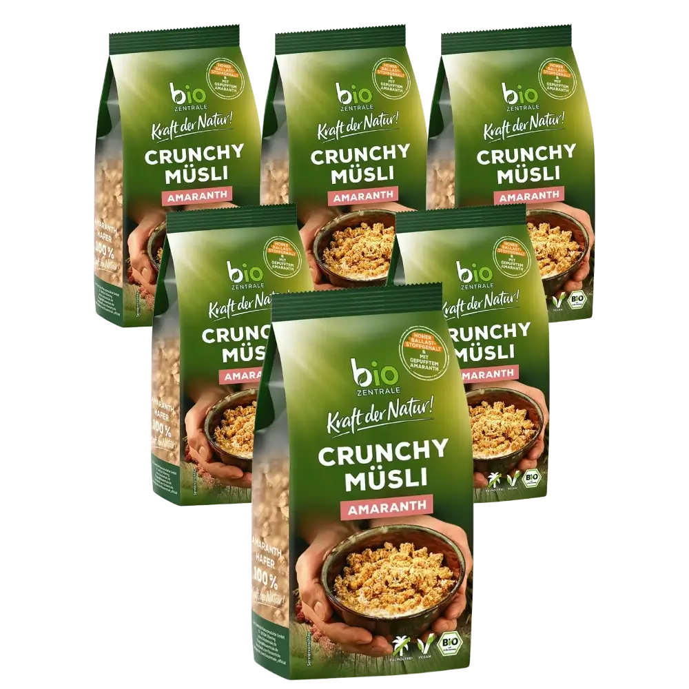 biozentrale Crunchy Müsli Amaranth 6x375g