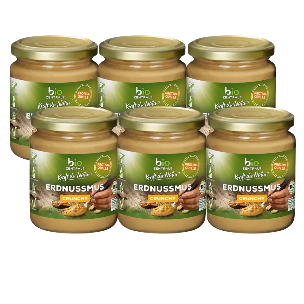 biozentrale Erdnussmus 6 x 250g