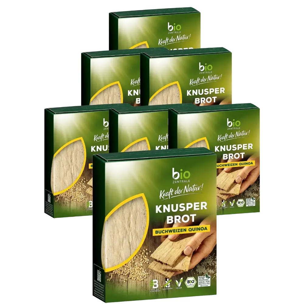 biozentrale Knusperbrot Buchweizen Quinoa 7 x 100g