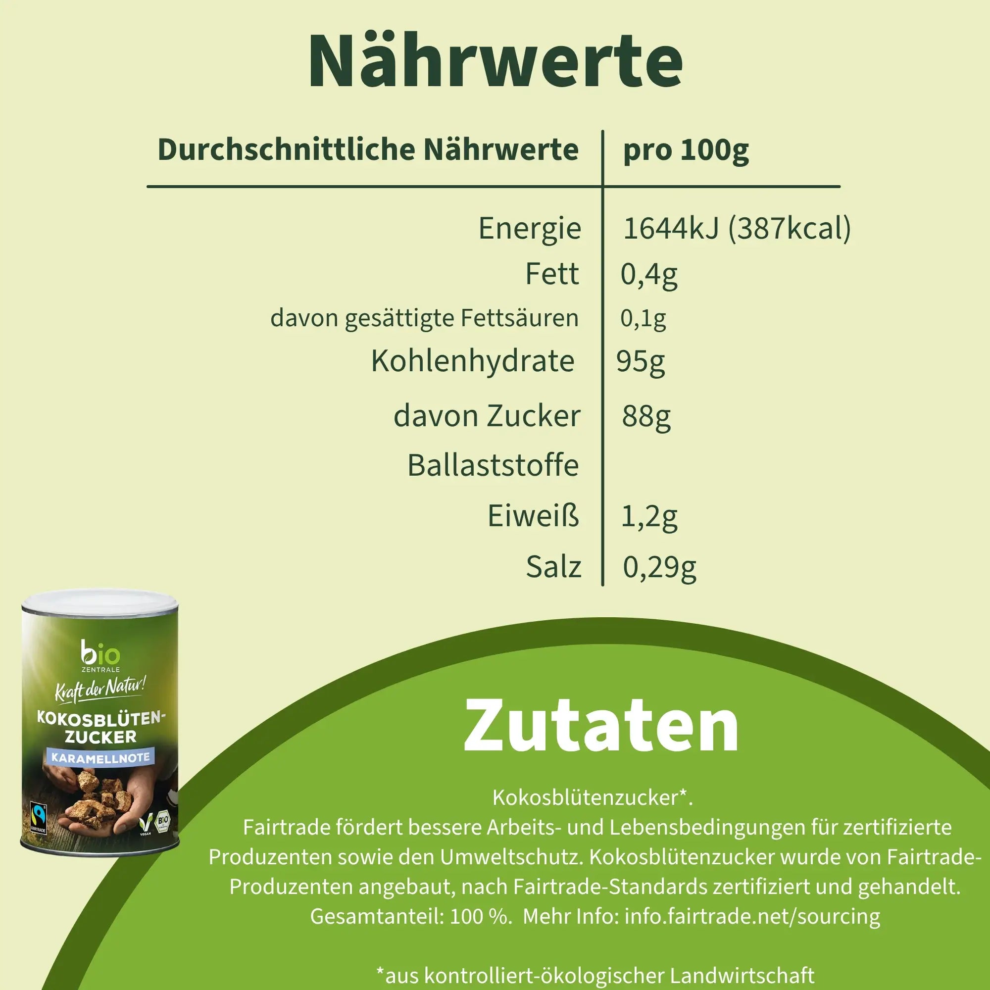 biozentrale Kokosblütenzucker