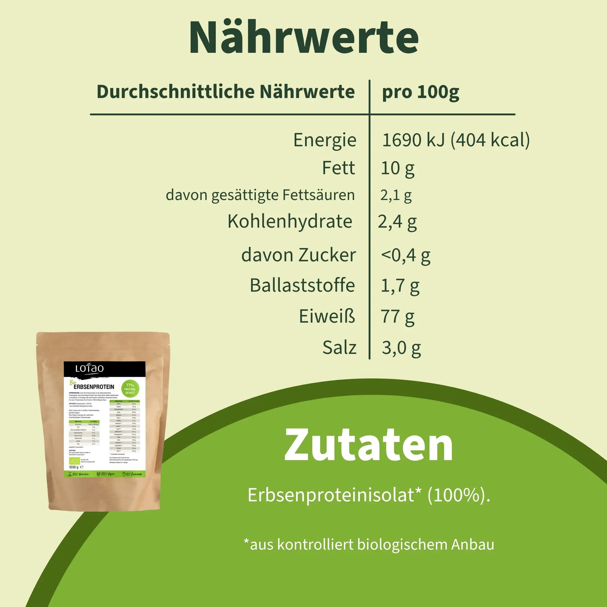 Lotao Erbsenprotein 1kg