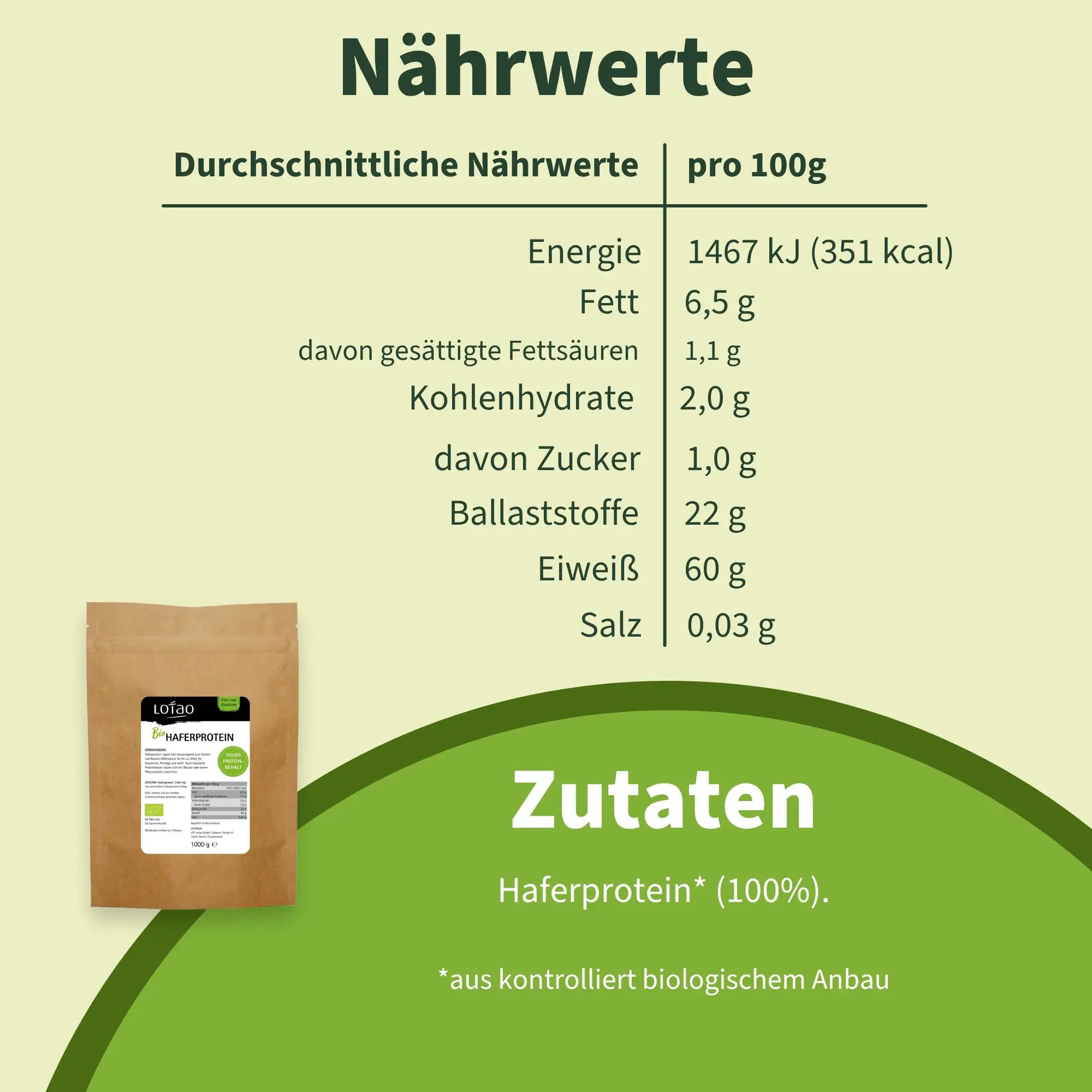 Lotao Haferprotein 1kg