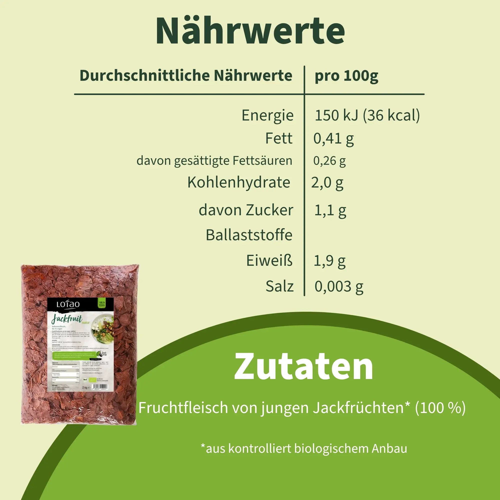 Lotao Jackfruit Natur 2kg