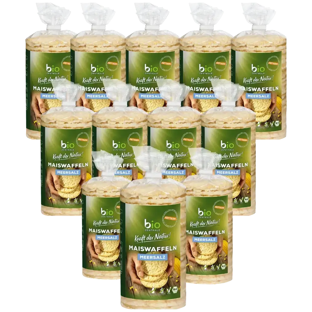 biozentrale Maiswaffeln Meersalz 12 x 120g