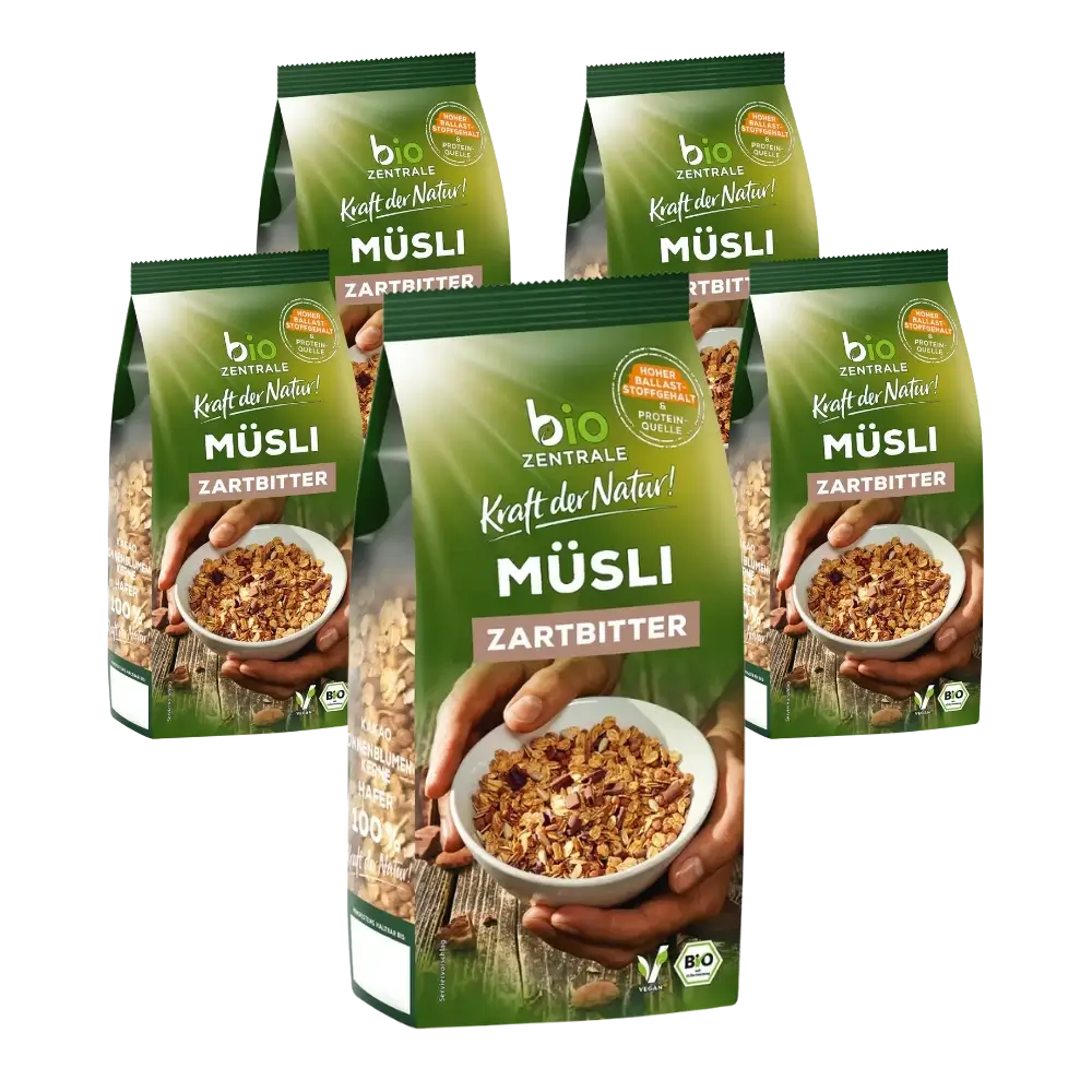 biozentrale Müsli Zartbitter 5 x 500g